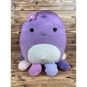Squishmallow 8" Violet Octopus with Flower Purple Plush
